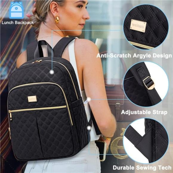 Lunch Backpack,20L Backpack Cooler Insulated, Backpack Lunch Bag W/ Side Pockets